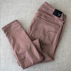 American Eagle blush jegging jean